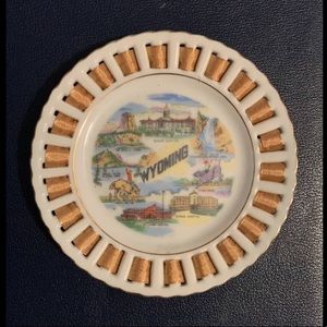 Thrifco Made in Japan Wyoming 6” Souvenir Plate